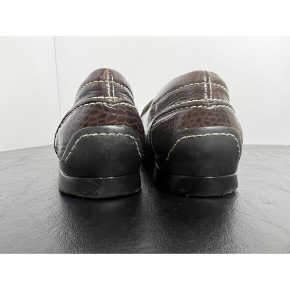 Kenneth Cole Reaction Brown Leather Loafers Size 8.5 Melly-Vanelly Brazil - Picture 4 of 11